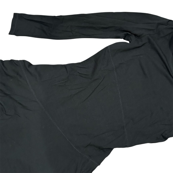 Athleta Black Wool Camber Cowlneck Long Sleeve Sweater Dress - Picture 3 of 5